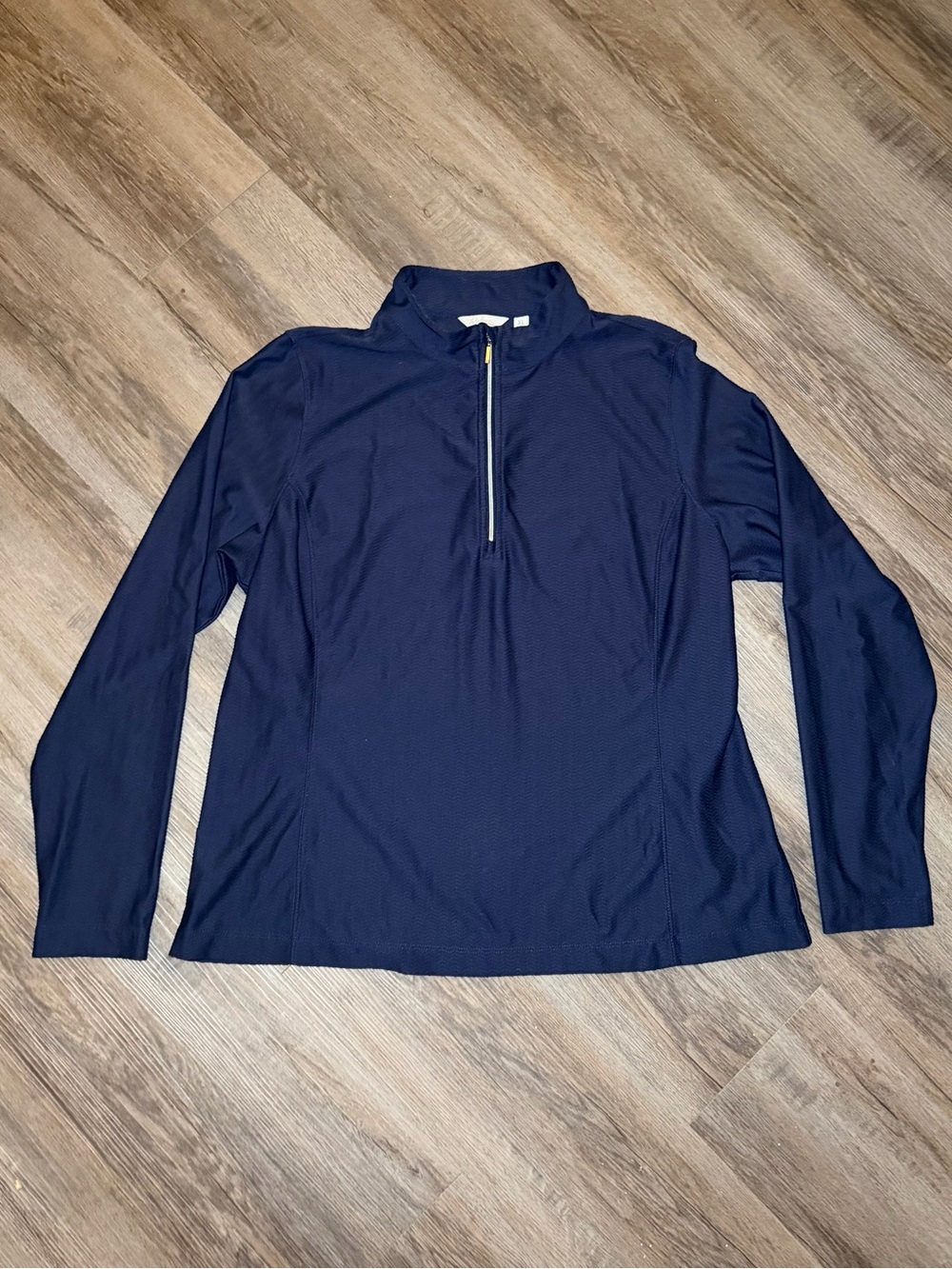Walter Hagen Lady Hagen Golf Navy Blue Textured 1/4 Zip Women’s Size XL
